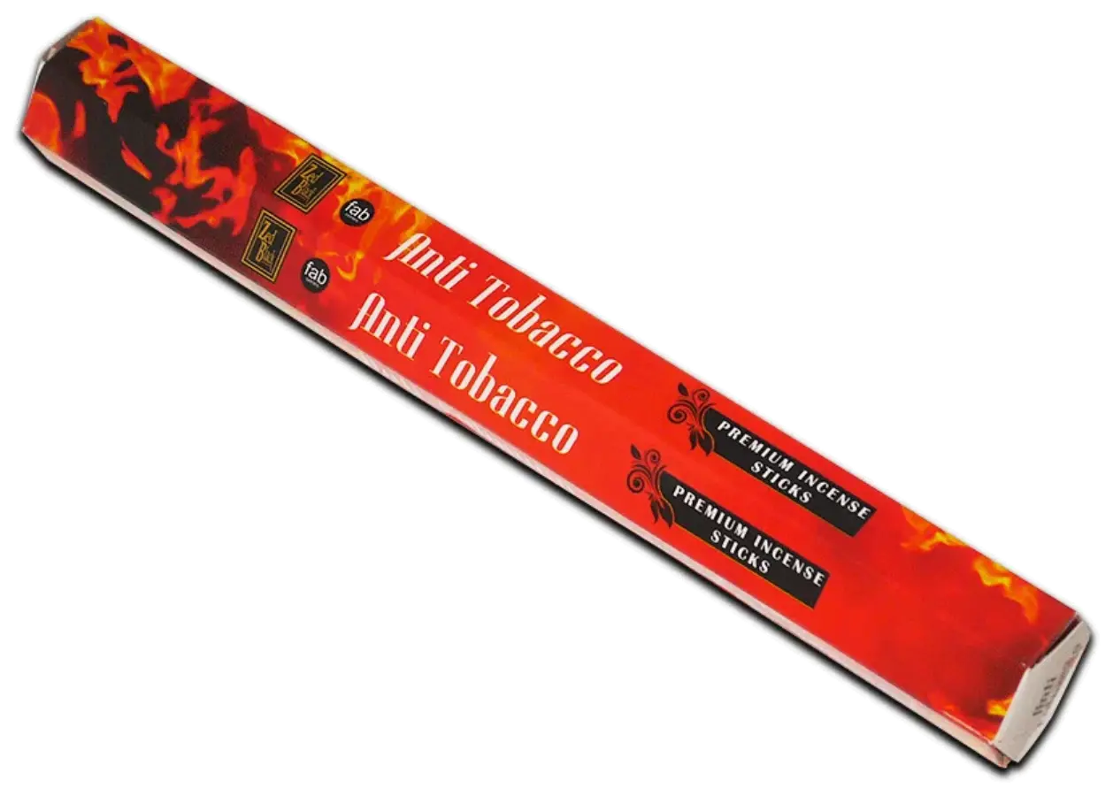 ANTI TOBACCO fab series Premium Incense Sticks, Zed Black (АНТИТАБАК премиум благовония палочки, Зед Блэк), уп. 20 палочек.