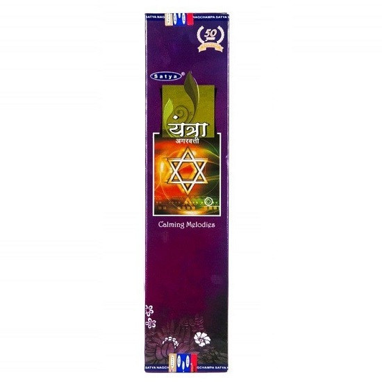 YANTRA agarbatti, Calming Melodies, Satya (Благовония ЯНТРА, Сатья), 20 г.