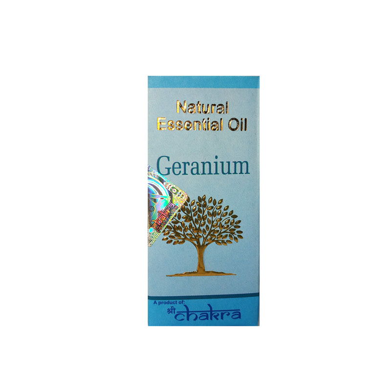 Natural Essential Oil GERANIUM, Shri Chakra (Натуральное эфирное масло ГЕРАНЬ, Шри Чакра), 10 мл.