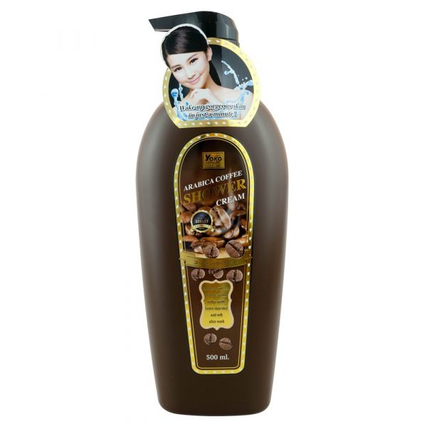 Arabica Coffee SHOWER CREAM, Yoko Gold (Крем для душа КОФЕ АРАБИКА, Йоко), с дозатором, 500 мл. - СРОК ГОДНОСТИ ДО 31 ИЮЛЯ 2024 ГОДА
