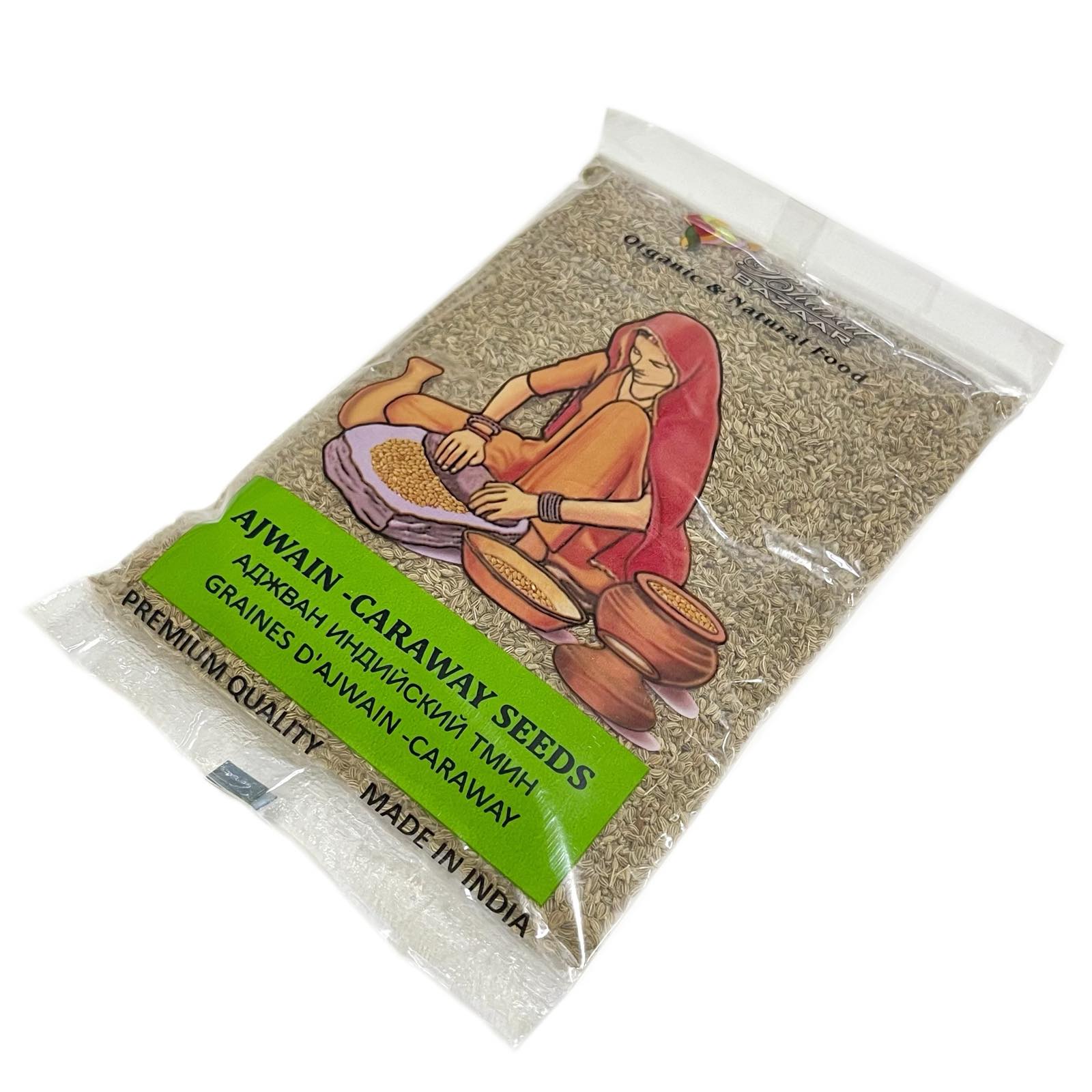 AJWAIN - Caraway Seeds, Bharat Bazaar (АДЖВАН - Индийский Тмин, Бхарат Базар), 100 г.