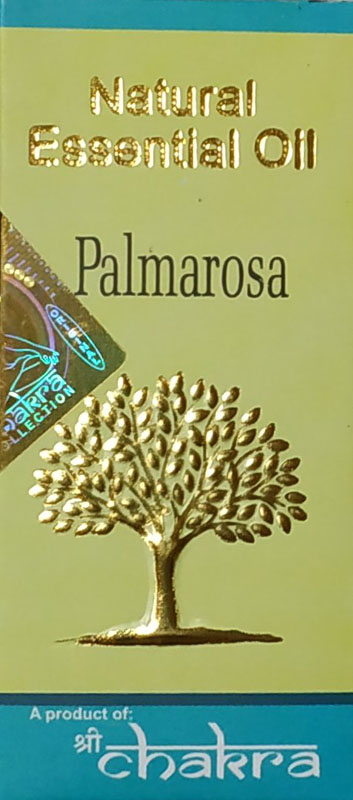 Natural Essential Oil PALMAROSA, Shri Chakra (Натуральное эфирное масло ПАЛЬМАРОЗА, Шри Чакра), 10 мл.