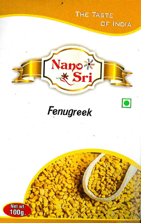 FENUGREEK, Nano Sri (ПАЖИТНИК семена, Нано Шри), 100 г.
