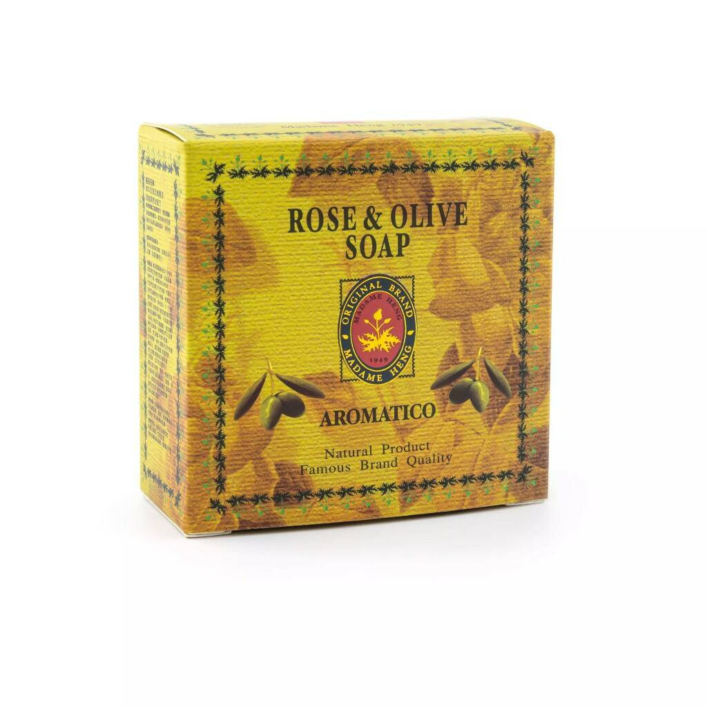 Aromatico ROSE & OLIVE Soap, Madame Heng (Ароматико, мыло С ЭКСТРАКТОМ РОЗЫ И ОЛИВЫ, Мадам Хенг), 125 г.