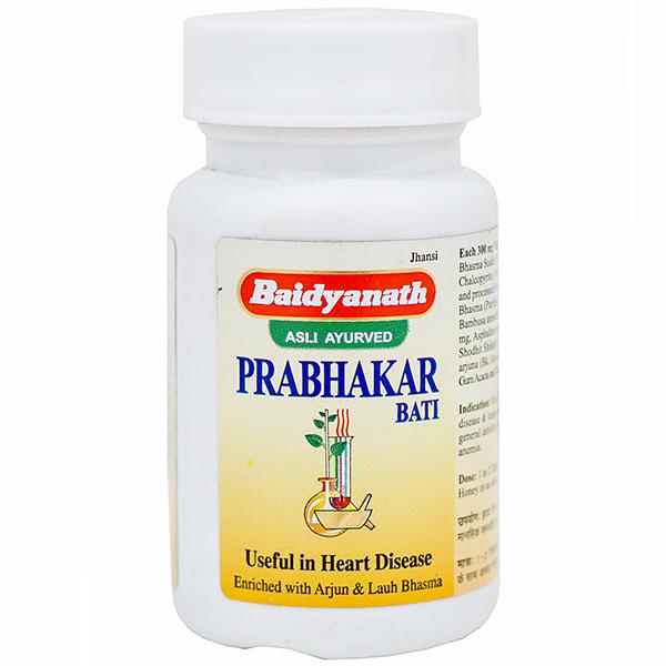 PRABHAKAR BATI, Baidyanath (ПРАБХАКАР БАТИ (ВАТИ) для здоровья сердечно-сосудистой системы, Бадьянатх), 80 таб.