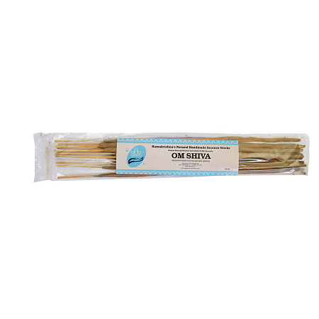 OM SHIVA Ramakrishna's Natural Handmade Incense Sticks (ОМ ШИВА натуральные благовония ручной работы, Рамакришна), 20 г.