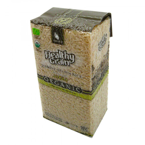 Healthy Grain Organic JASMINE BROWN RICE (Органический РИС ЖАСМИН КОРИЧНЕВЫЙ), вакуум, 1 кг.