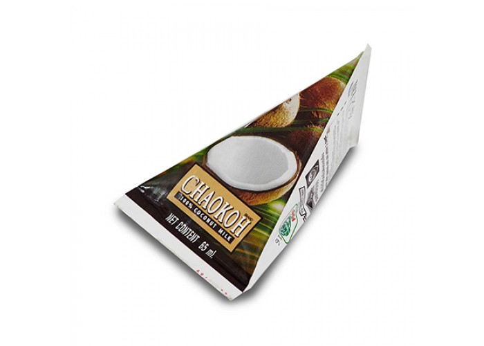 CHAOKOH 100% Coconut Milk, Ampol (Натуральный напиток из мякоти спелого кокоса), тетра пак, 65 мл.