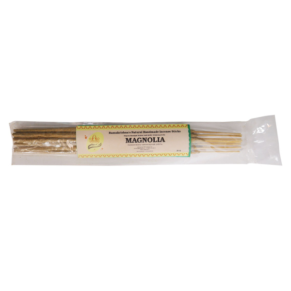 MAGNOLIA Ramakrishna's Natural Handmade Incense Sticks (МАГНОЛИЯ натуральные благовония ручной работы, Рамакришна), 20 г.