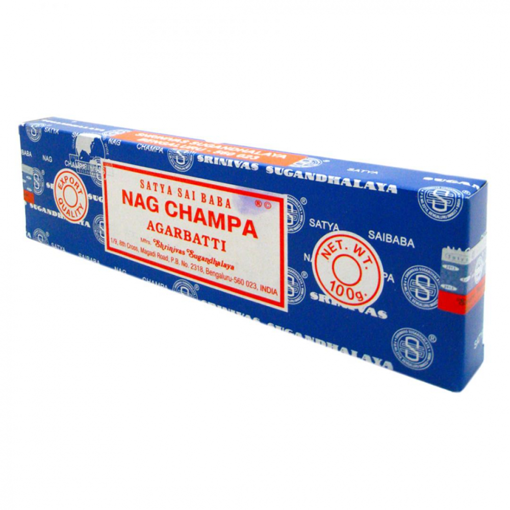 Satya NAG CHAMPA Agarbatti (Благовония НАГ ЧАМПА, Сатья), 100 г.