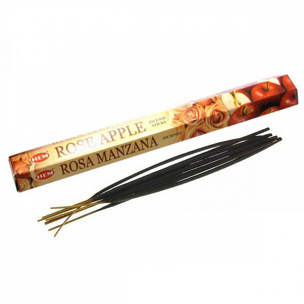 Hem Incense Sticks ROSE APPLE (Благовония РОЗА ЯБЛОКО, Хем), уп. 20 палочек.