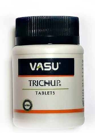 TRICHUP tablets, Vasu (ТРИЧУП аюрведические таблетки для укрепления волос, Васу), 60 таб.