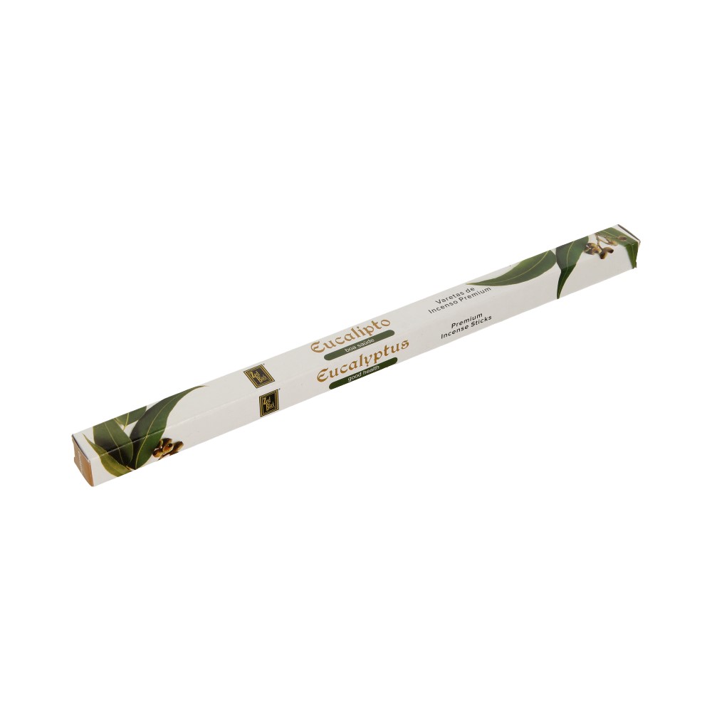 EUCALYPTUS fab series Premium Incense Sticks, Zed Black (ЭВКАЛИПТ премиум благовония палочки, Зед Блэк), уп. 8 палочек.