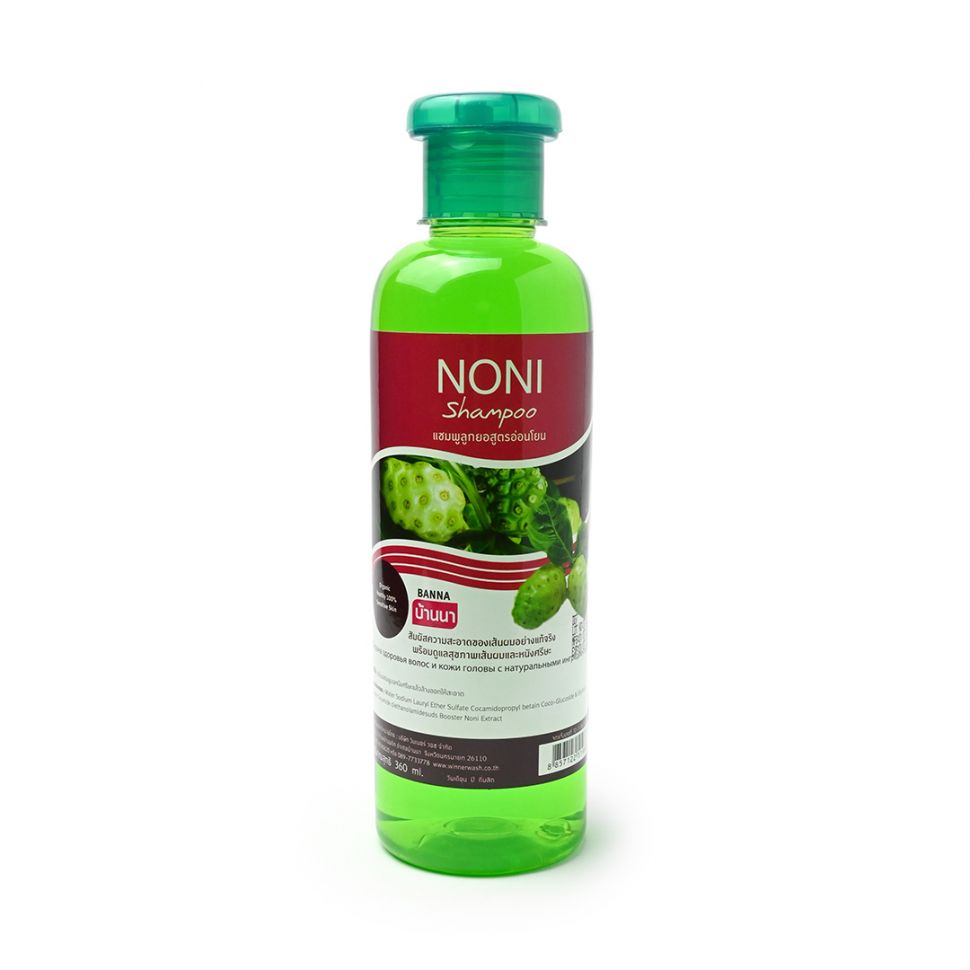 NONI Shampoo, Banna (Шампунь с экстрактом НОНИ, для Мягкости и Сияния волос, Банна), 360 мл.