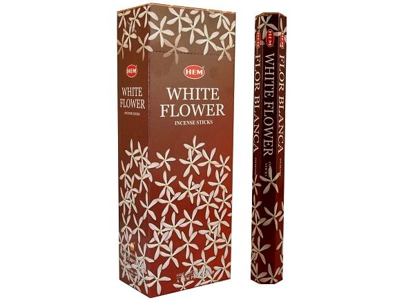 Hem Incense Sticks WHITE FLOWER (Благовония БЕЛЫЙ ЦВЕТОК, Хем), уп. 20 палочек.