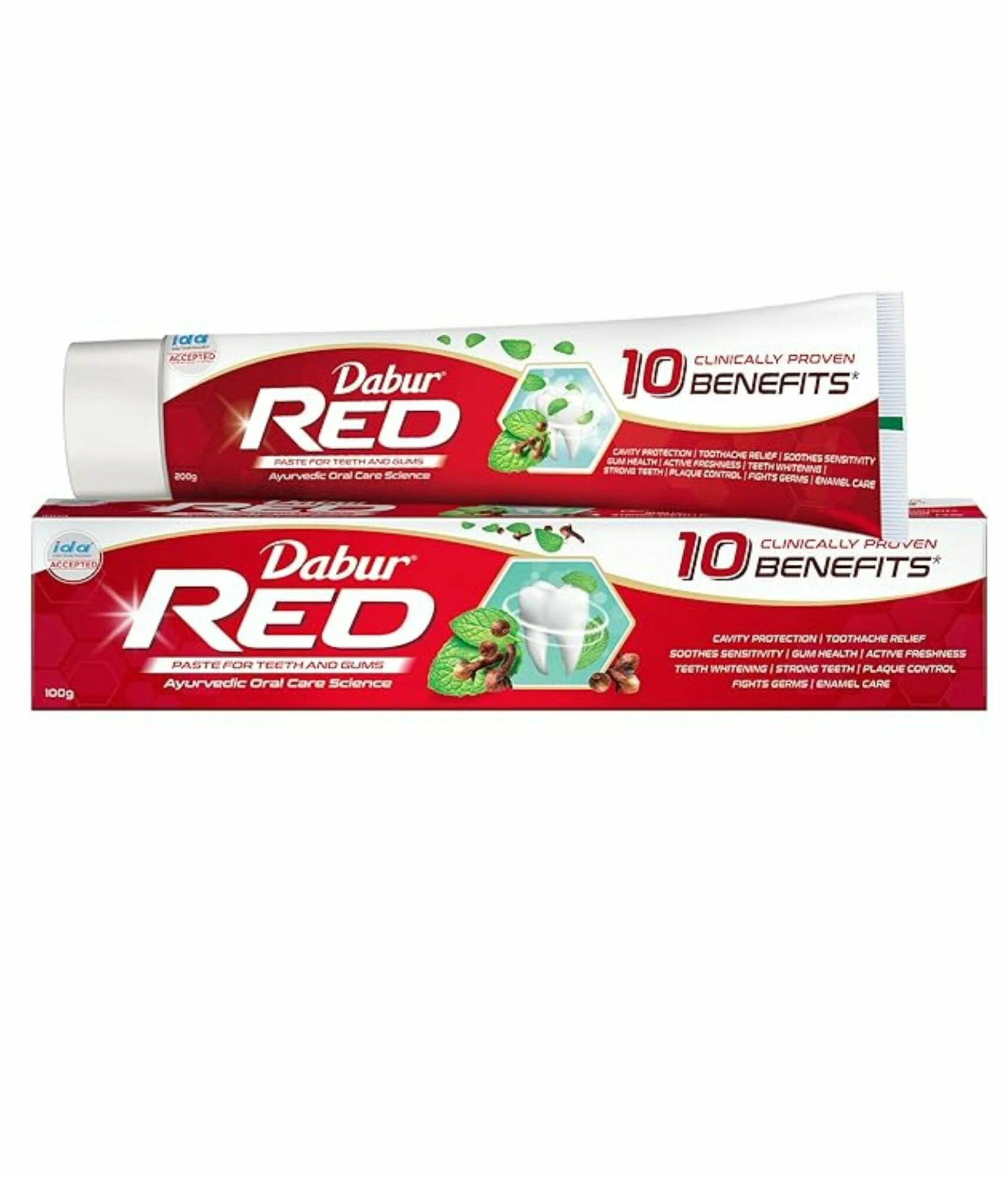 Dabur RED (РЭД зубная паста, Дабур), индийская, 100 г.