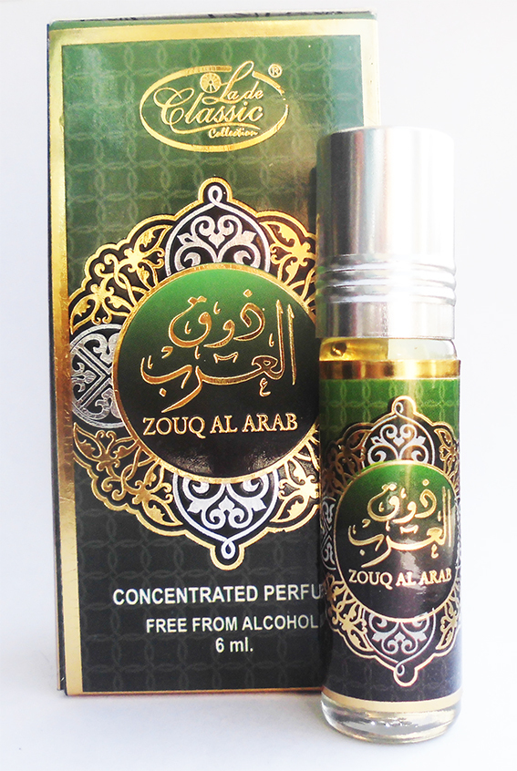 La de Classic Concentrated Perfume ZOUQ AL ARAB (Мужские масляные арабские духи ЗОУК АЛЬ АРАБ, Ла Де Классик), 6 мл.