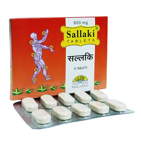 SALLAKI (Shallaki) Tablets, GUFIC (ШАЛЛАКИ таблетки, от болей в суставах, Гуфик), 10 таб. по 600 мг.