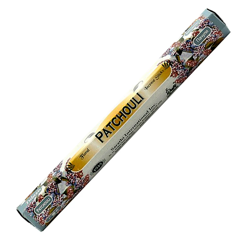 Tulasi PATCHOULI Floral Incense Sticks, Sarathi (Туласи благовония ПАЧУЛИ, Саратхи), уп. 20 палочек.