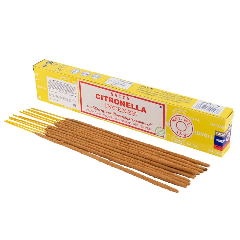CITRONELLA Incense, Satya (Благовония ЦИТРОНЕЛЛА, Сатья), 15 г.