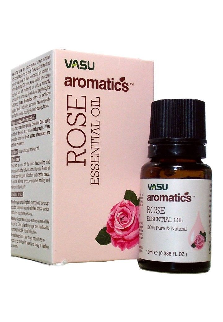 ROSE Essential Oil, 100% Pure & Natural, Vasu (РОЗА Эфирное масло, 100% чистое и натуральное, Васу), 10 мл.