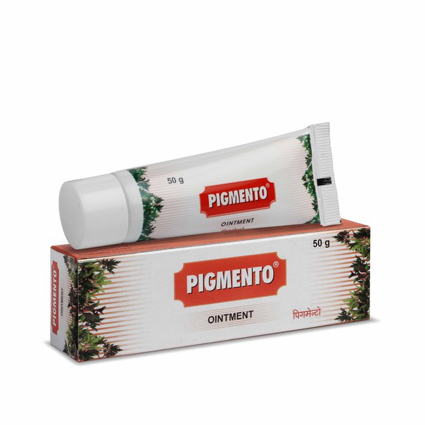 PIGMENTO Ointment Cream Charak (Пигменто, мазь от проблем пигментации, Чарак), 50 г. - СРОК ГОДНОСТИ ДО 30 АПРЕЛЯ 2024 ГОДА