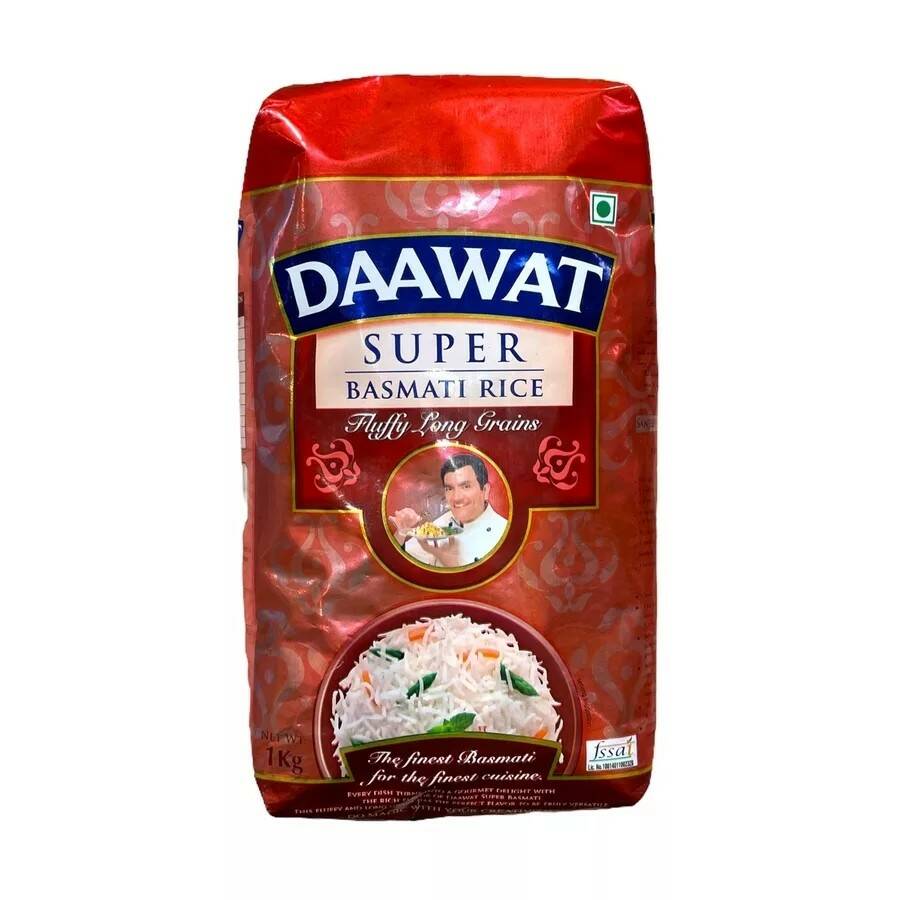 SUPER Basmati Rice, Daawat (СУПЕР басмати рис, Даават), 1 кг.