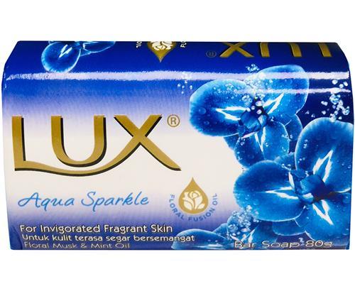 Lux AQUA SPARKLE Bar Soap (Люкс АКВАМАРИНОВЫЙ БЛЕСК мыло туалетное кусковое), 80 г.