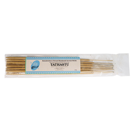 TATHASTU Ramakrishna's Natural Handmade Incense Sticks (ТАТХАСТУ натуральные благовония ручной работы, Рамакришна), 20 г.