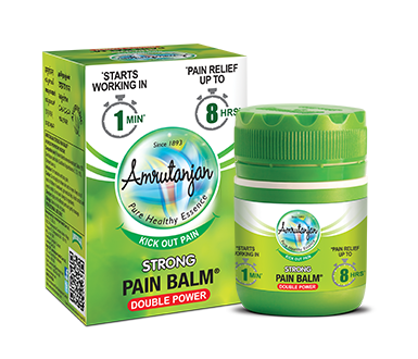 AMRUTANJAN STRONG Pain Balm (АМРУТАНЖАН Стронг ЗЕЛЕНЫЙ, От головной боли и боли в теле), 7,2 г. (8 мл.)