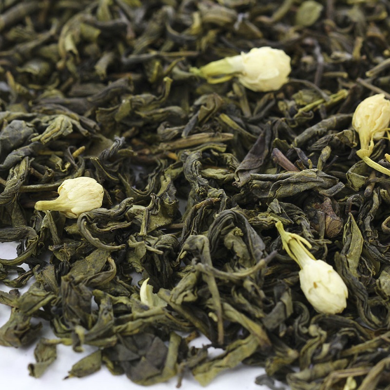 Чай зеленый китайский крупнолистовой ЗЕЛЁНЫЙ ЖАСМИН (ХУА ЧЖУ ЧА) со вкусом и ароматом жасмина (сорт высший), Конунг, пакет, 500 г.