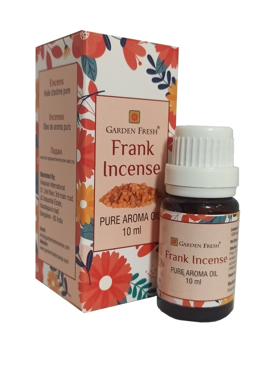 FRANK INCENSE Pure Aroma Oil, Garden Fresh (ЛАДАН, чистое ароматическое масло, Гарден Фреш), 10 мл.