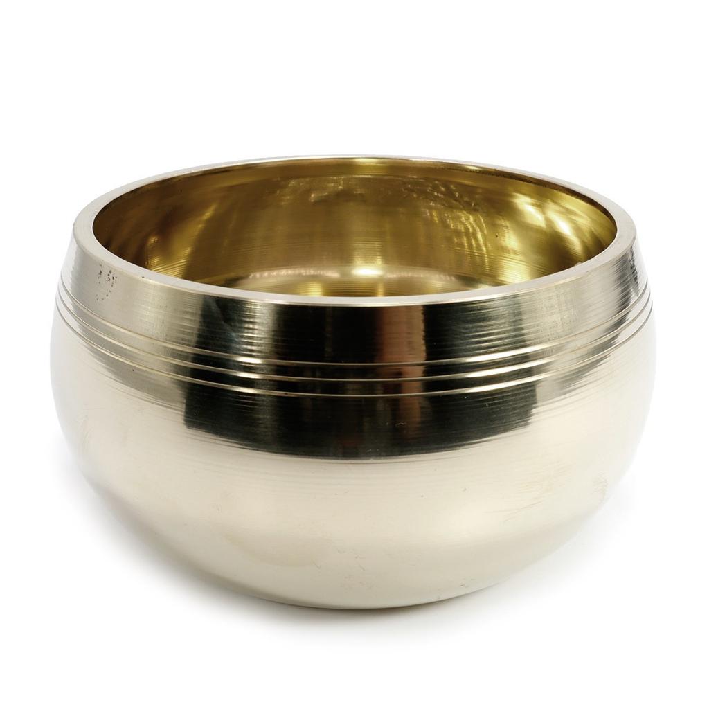 Поющая чаша SILVER-GOLD, 7 МЕТАЛЛОВ, Для восстановления Ауры (вес 401 - 600 г., диаметр 10,5 см., высота 6,5 см.), 1 шт.