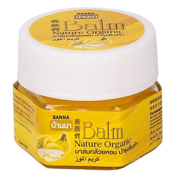 BALM Nature Organic, Banna (БАНАН питающий бальзам для стоп, Банна), 25 г.