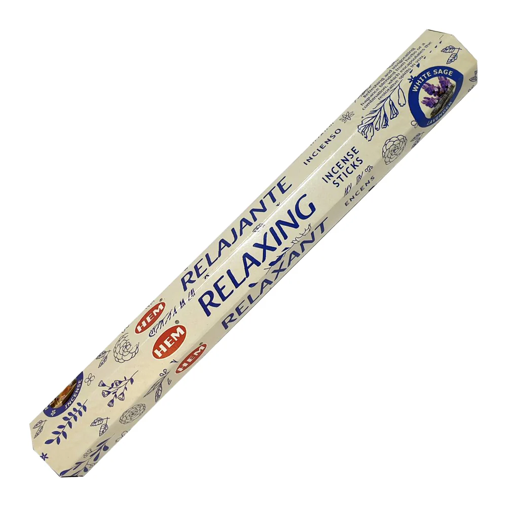 Hem Incense Sticks RELAXING (Благовония РЕЛАКСАЦИЯ, Хем), уп. 20 палочек.