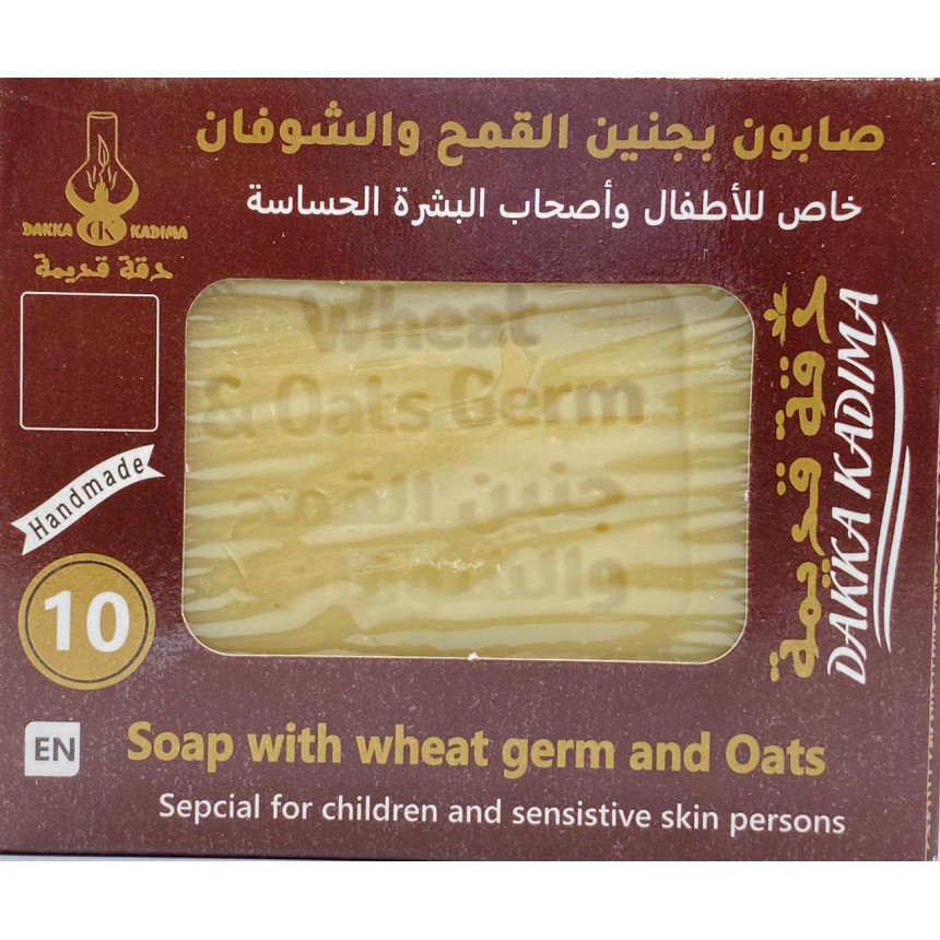 Handmade soap №10 WITH WHEAT & OATS GERM, Dakka Kadima (Мыло №10, С ЗАРОДЫШАМИ ПШЕНИЦЫ И ОВСОМ, Дакка Кадима), 65 г.