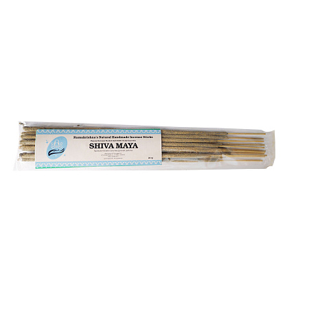 SHIVA MAYA Ramakrishna's Natural Handmade Incense Sticks (ШИВА МАЯ натуральные благовония ручной работы, Рамакришна), 20 г.