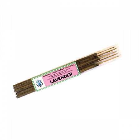 LAVENDER Ramakrishna's Natural Handmade Incense Sticks (ЛАВАНДА натуральные благовония ручной работы, Рамакришна), 20 г.