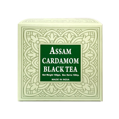 ASSAM Cardamom BLACK TEA, Bharat Bazaar (АССАМ с кардамоном ЧЕРНЫЙ ЧАЙ, Бхарат Базар), 100 г. - СРОК ГОДНОСТИ ДО 31 МАРТА 2024 ГОДА