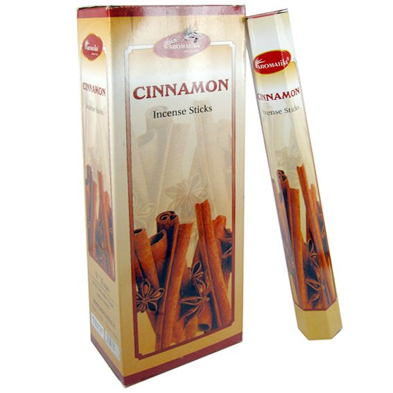 Aromatika CINNAMON Incense Sticks (КОРИЦА ароматические палочки, Ароматика), шестигранник, 20 г.