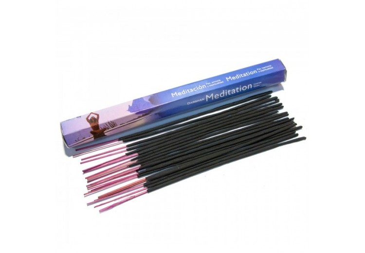 Darshan MEDITATION Incense Sticks (Благовония Даршан МЕДИТАЦИЯ), шестигранник 20 палочек.