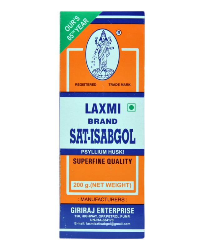 SAT-ISABGOL, Laxmi Brand (САТ-ИСАБГОЛ, Лакшми Брэнд), 200 г.