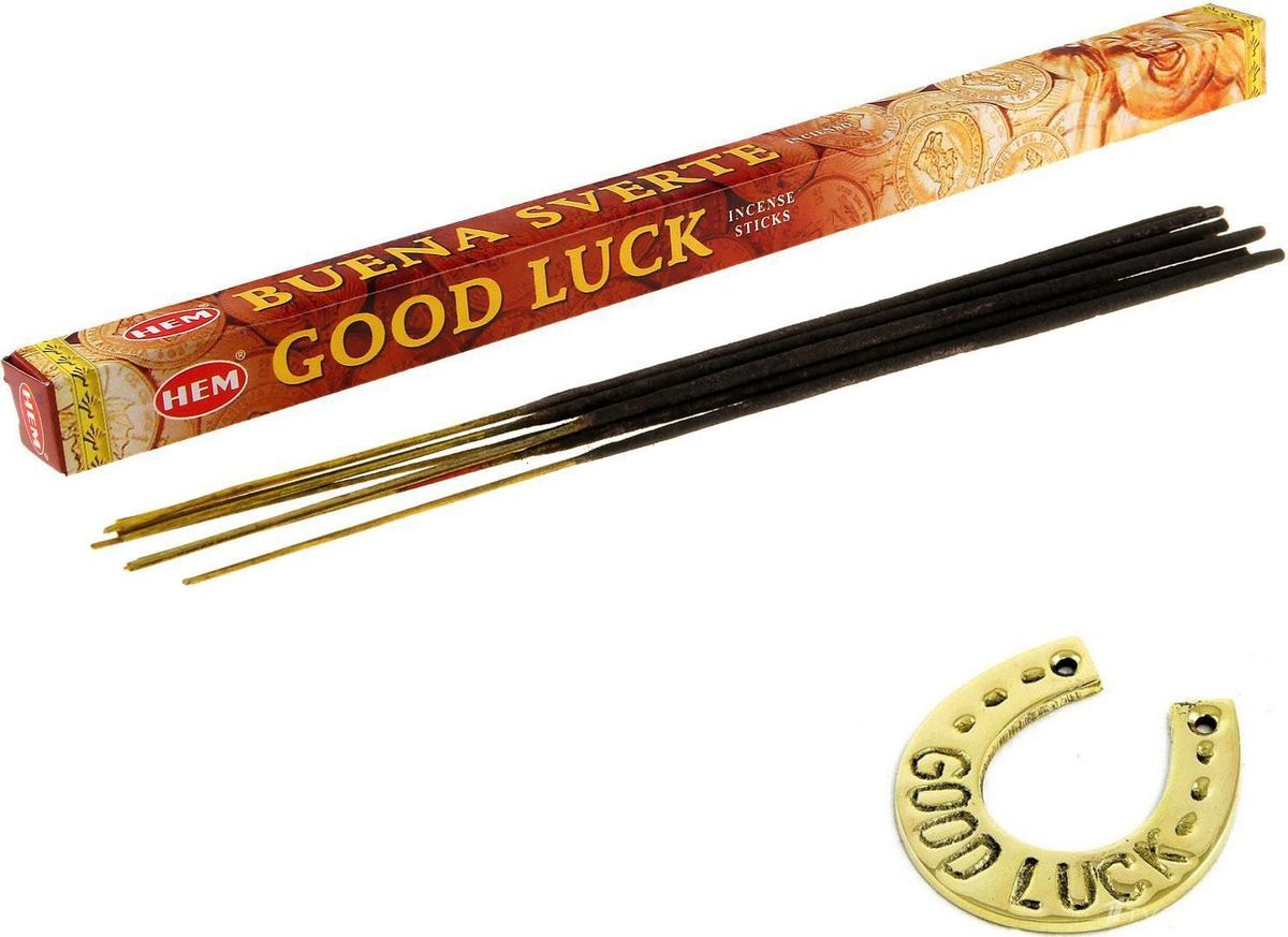 Hem Incense Sticks GOOD LUCK (Благовония, привлекающие деньги УДАЧА, Хем), уп. 8 палочек.