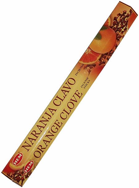 Hem Incense Sticks ORANGE CLOVE (Благовония АПЕЛЬСИН ГВОЗДИКА, Хем), уп. 20 палочек.