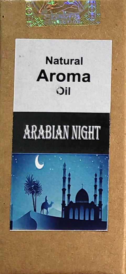 Natural Aroma Oil ARABIAN NIGHT, Shri Chakra (Натуральное ароматическое масло АРАБСКАЯ НОЧЬ, Шри Чакра), 10 мл.