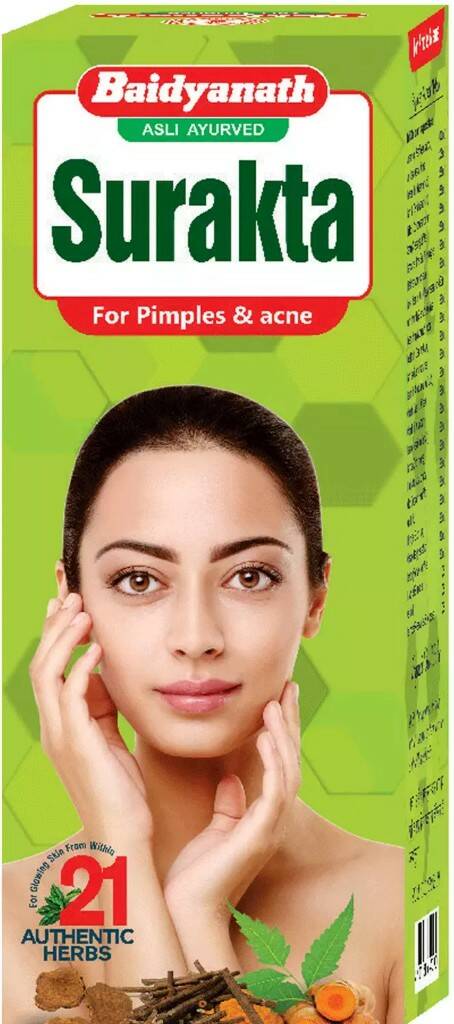 SURAKTA For Pimples & Acne, Baidyanath (СУРАКТА сироп для очищения крови, Бадьянатх), 200 мл.