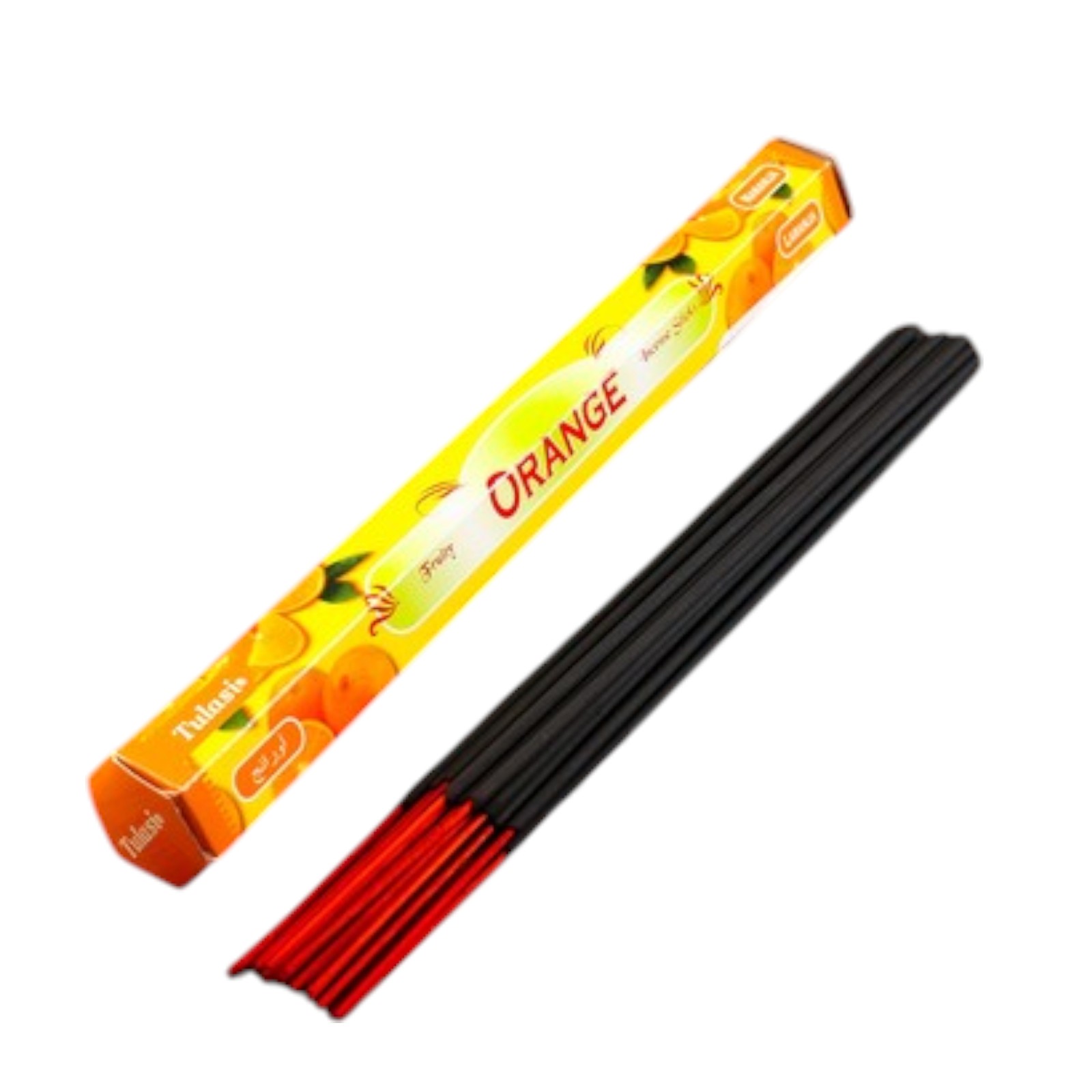 Tulasi ORANGE Fruity Incense Sticks, Sarathi (Туласи благовония АПЕЛЬСИН, Саратхи), уп. 20 палочек.