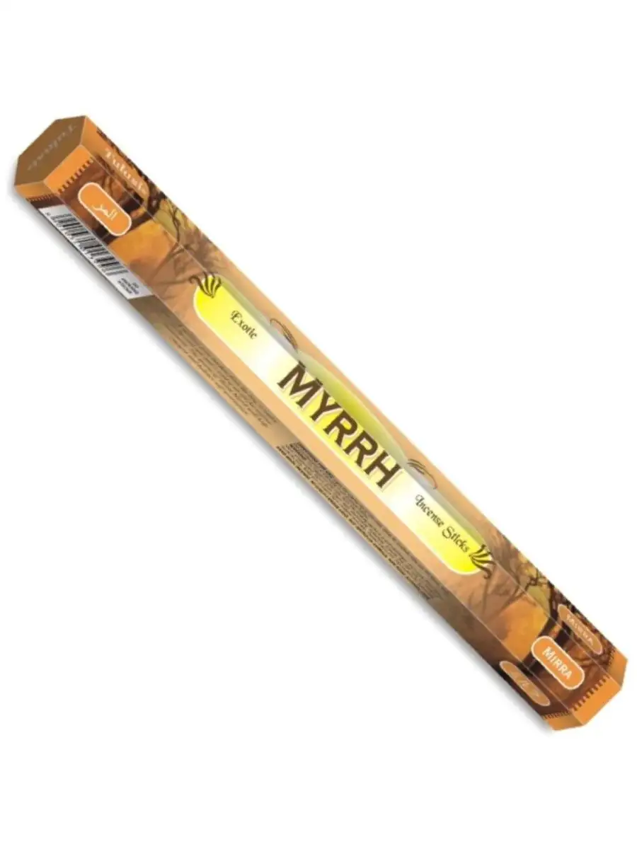 Tulasi MYRRH Exotic Incense Sticks, Sarathi (Туласи благовония МИРРА, Саратхи), уп. 20 палочек.
