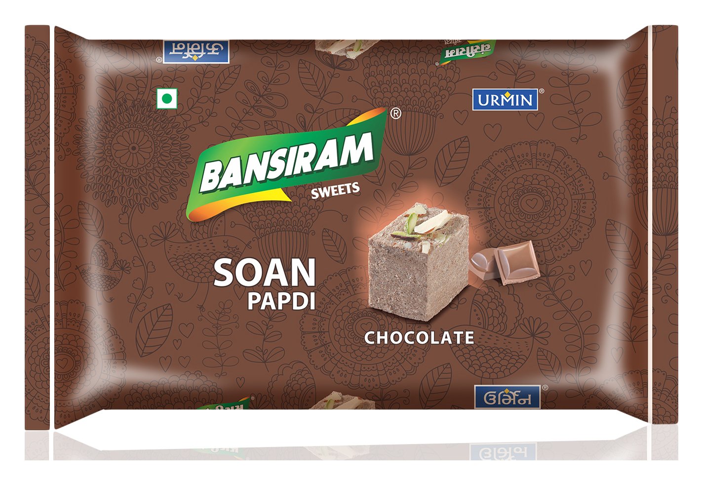 Soan Papdi CHOCOLATE Bansiram Sweets (Соан папди с ШОКОЛАДОМ, Бансирам), 250 г.