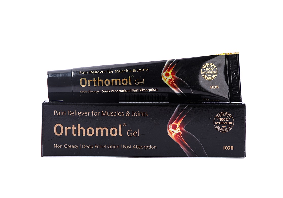 ORTHOMOL Gel, Ikon Remedies (ОРТОМОЛ аюрведический гель при мышечных и суставных болях), 30 г.